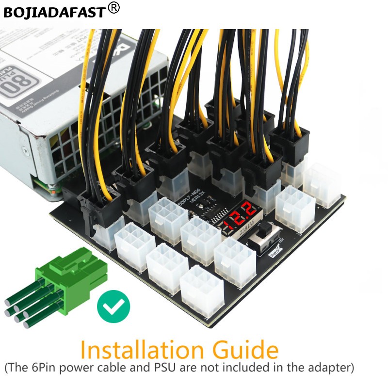 17 * PCI-E 6Pin Connector Serv - 2400W Server Psu Breakout Board review and price